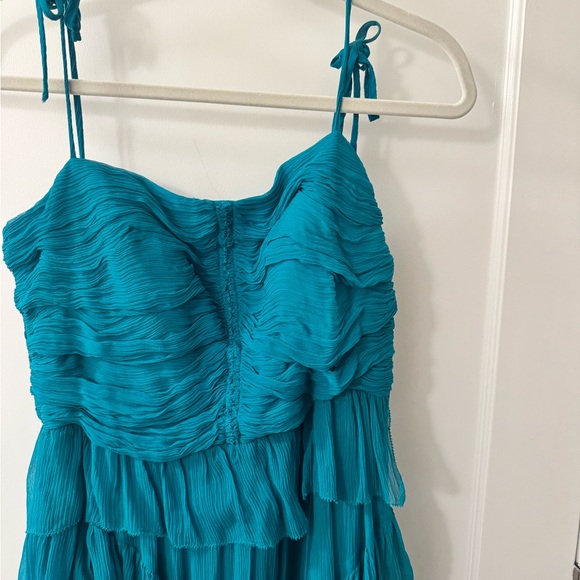 Ulla Johnson Teal Layered Maxi Dress - Picture 4 of 6